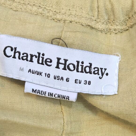 Charlie Holiday Anthropologie Dress Womens Size 6 Senorita Maxi Tiered Boho - Picture 4 of 10